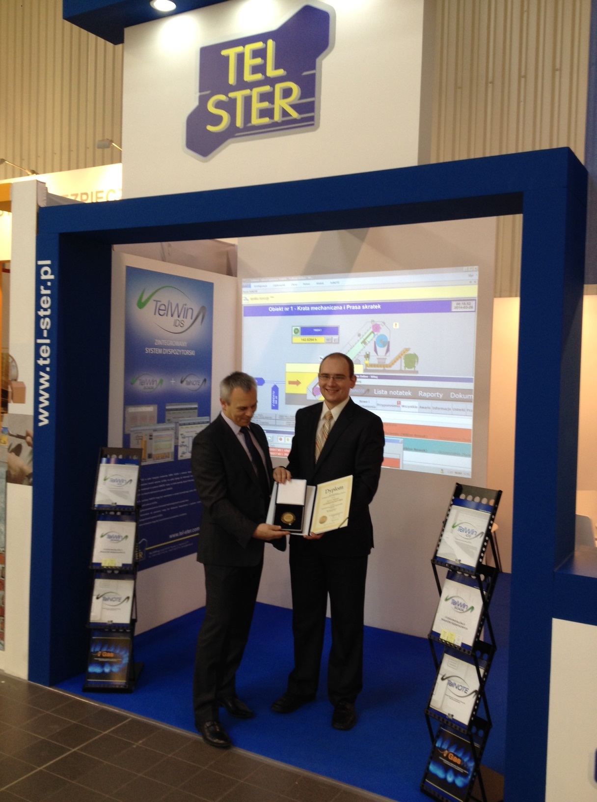 Z?oty Medal AUTOMATICON 2014 dla firmy TEL-STER Sp. z o.o.