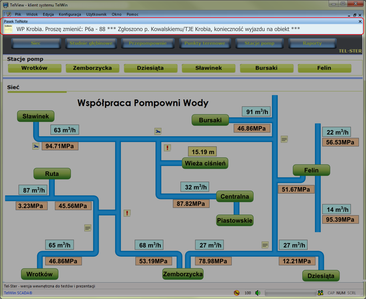 TelNOTE | TelWin IDS | TEL-STER | Systemy SCADA | Automatyka | Procesy przemyslowe